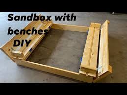 How To Build A Sandbox With Benches Diy