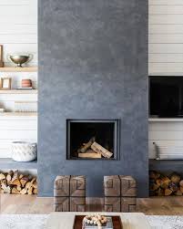 25 Concrete Fireplace Designs That
