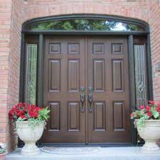 wood fiberglass or steel front door