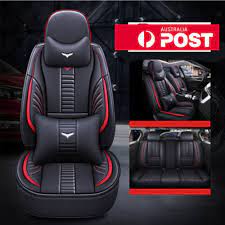 Car Seat Cover Cushion Pu Leather Black
