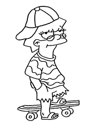 Top 10 aesthetic coloring pages on the internet. Aesthetic Simpsons Coloring Pages Printable Sheet Lisa Simpson Aesthetic Look Print Color Craft Coloring Home