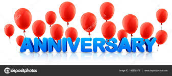 Anniversary Banner With Red Balloons Stock Vector Maxborovkov