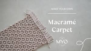 how to make a macramé carpet hur man