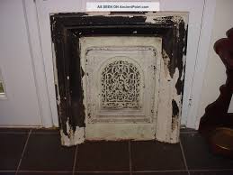 antique cast iron victorian fireplace