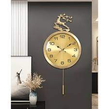 Gold Rustic Pendulum Clock M17z02