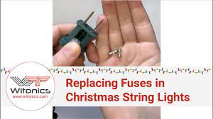How to Replace Fuses in Christmas String Lights - YouTube