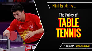 the rules of table tennis ping pong