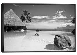Black And White Beach Cottage Wall Art