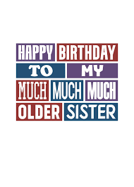 older sister birthday card scribbler