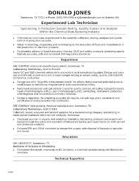Pharmaceutical Manufacturing Technician Resume Examples Production
