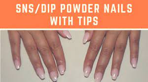 sns dip powder nails with tips at