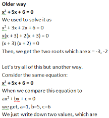Tricks To Solve Quadratic Equation