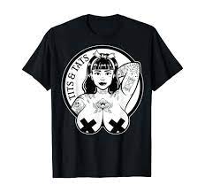 Amazon.com: Tits and Tats Big-Boobs and Tattoos Pinup Girl T-Shirt :  Clothing, Shoes & Jewelry
