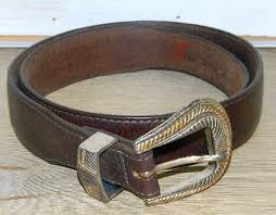 Mens Authentic Brighton Onyx Genuine Leather Belt Size 28 Small Free Shipping
