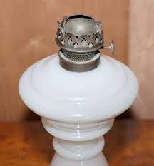 Victorian Opaline Glass Oil Lamp Base