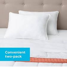 firm king bed pillow 2 pack