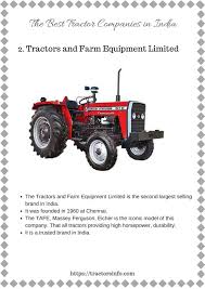 Top 15 Best Tractor Companies Models In India 2019 With
