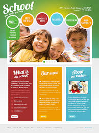 Colorful Day Care Nursery Kindergarten Kids Website