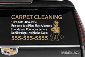 carpet cleaning decals stickers