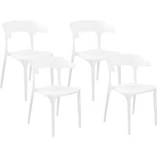 Modern Set Of 4 Garden Dining Chairs