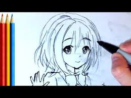 Now you will sketch out the shape of her face and be sure to draw the sides of the face, and then draw in the straight lines that sketches out. How To Draw Anime Girl Face Step By Step Youtube