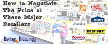 to negotiate a lower at costco