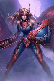 Marvel future fight has added three new playable characters in their game, all female. Cyberclays Marvel Future Fight Sharon Rogers By Jeehyung Cyberclays Fight Future Jeehyung Marve Marvel Future Fight Marvel Comics Art Comics Girls