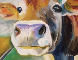 Animal Paintings Cow Painting Cow Art