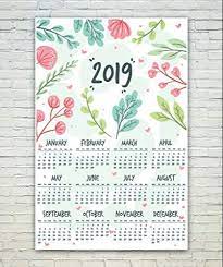 Paper Colourful 2019 Wall Calendar