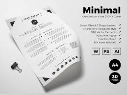 Minimal Curriculum Vitae By White Graphic On Dribbble