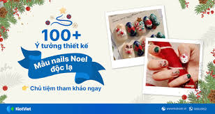 100 ý tưởng thiết kế mẫu nails noel