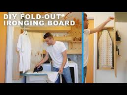 Diy Fold Out Ironing Board W Storage