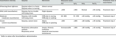 Severity Of An Asthma Attack And The Corresponding Treatment