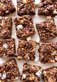 chocolate rice krispie treats two