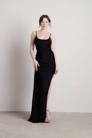 Maybe you would like to learn more about one of these? Long Black Dresses Black Maxi Dress With Slit Black Gowns Tobi
