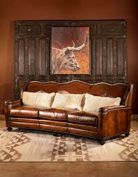 Maverick Leather Sofa Western American