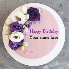 flower bouquet birthday wishes cake
