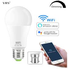 15w Smart Wifi Light Bulb E27 B22 Dimmable Led Lamp App Smart Wake Up Night Light Compatible With Amazon Alexa Google Home Led Bulbs Tubes Aliexpress