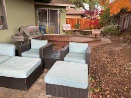 Outdoor Sectional Chairs Fire Pit Table