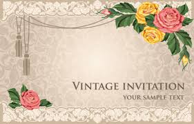 Vintage Invitation Cards Background Vector Free Vector In Adobe