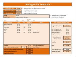 Pricing Sheet Template House Cleaning Cost House Cleaning