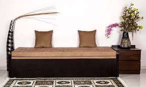 single plywood diwan bed with storage