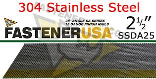 da25 15 gauge 304 stainless steel