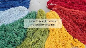 material for an area rug