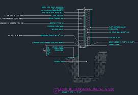 Brick Veneer Details Cad Files Dwg