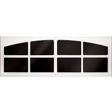 garage door faux window white at lowes