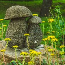 cute mushroom statues for back yard