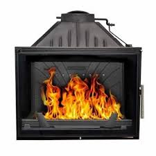 Cast Iron Wood Burning Fireplace 24kw