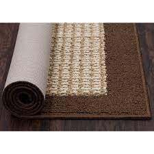 faux sisal brown indoor area rug set