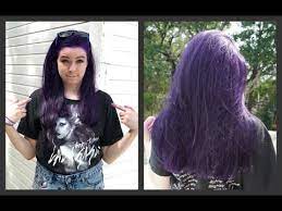 how to dye your hair purple no bleach
